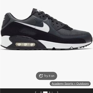 Nike Air Max Black and Gray Sneakers